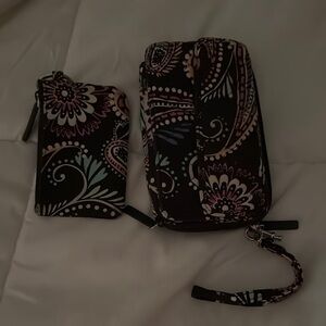 Floral Patterned Phone Wristlet and Pouch